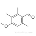 Benzaldehído, 4-metoxi-2,3,6-trimetilo CAS 54344-92-2